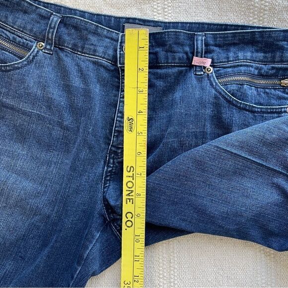 Chico’s So Slimming Dark Wash Straight Leg Jeans, Size 10 - Picture 7 of 8